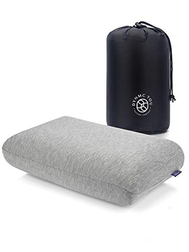 Almohada de Viaje con Funda de Bambú Oeko Tex, Almohada Camping Ideal Como Cómodo para Viaje y Almohada de Viaje – Cojín de Viaje y avión