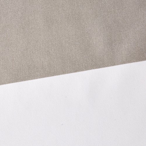 AmazonBasics - Juego de funda nórdica de microfibra ligera de microfibra, 230 x 220 cm, Gris raya reversible (Reversible Grey Stripe)