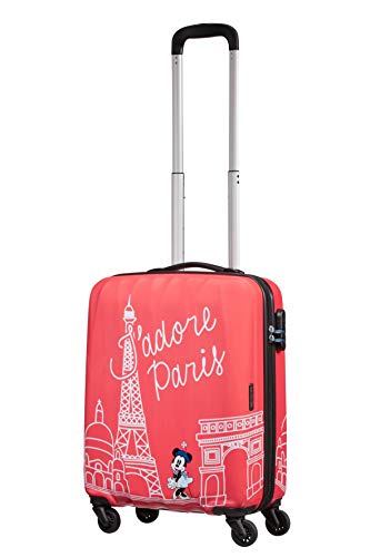 American Tourister Disney Legends Spinner S Equipaje de Mano Infantil, 55 cm, 36 L, Rosa (Take Me Away Minnie Paris)