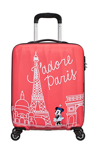 American Tourister Disney Legends Spinner S Equipaje de Mano Infantil, 55 cm, 36 L, Rosa (Take Me Away Minnie Paris)