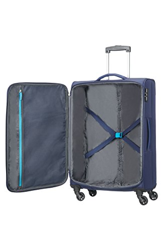 American Tourister- Funshine Spinner 4 Ruedas 55/20 Equipaje de Mano, Azul (Orion Blue), M (66cm-63,5L)