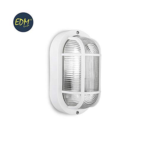 APLIQUE IP 54 OVAL BLANCO E27 40W 20x11.3 CM MOD. OVALO TARRAGONA