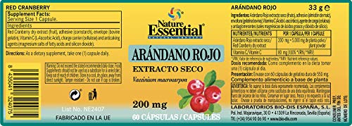 Arándano rojo 5000 mg. (ext. seco 200 mg.) 60 cápsulas.