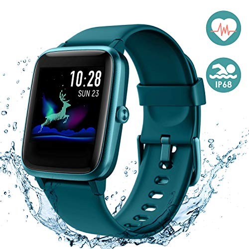 Arbily Reloj Inteligente Pantalla Táctil Completa Pulsera de Actividad Smartwatch Mujer Hombre Niño Reloj Deportivo a Prueba de Nadar Impermeable Podómetro Monitor de Sueño para iOS Android