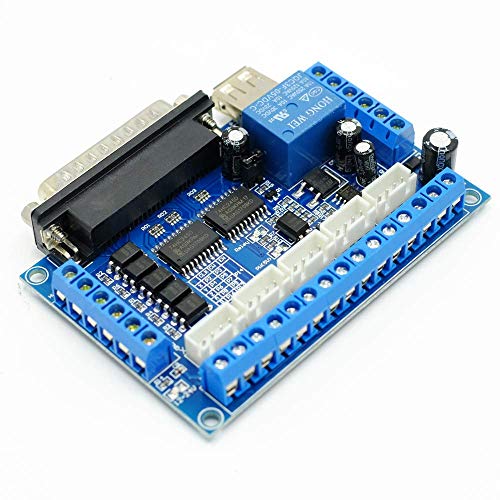 ARCELI  Placa de Interfaz de 5 Ejes con Aislamiento de optoacopladores N132 para CNC Router Motor Paso a Paso Driver MACH3