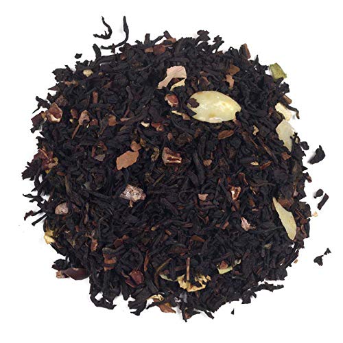 Aromas de Té - Té Negro Praliné Potente Antioxidante Natural/Té Negro Estimulante y Regulador de Azúcar Praliné Cultivo Ecológico/Té Negro Ecológico, 50 gr