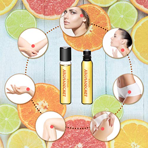 AROMASECRET Aceite de perfume para mujer 5 ml roll-on miniatura – Nueva Concepción de Perfume (CITRUS)