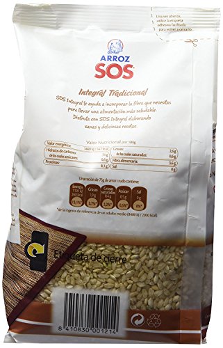 Arroz SOS Integral Tradicional 1 Kg - [Pack De 10] - Total 10 Kg