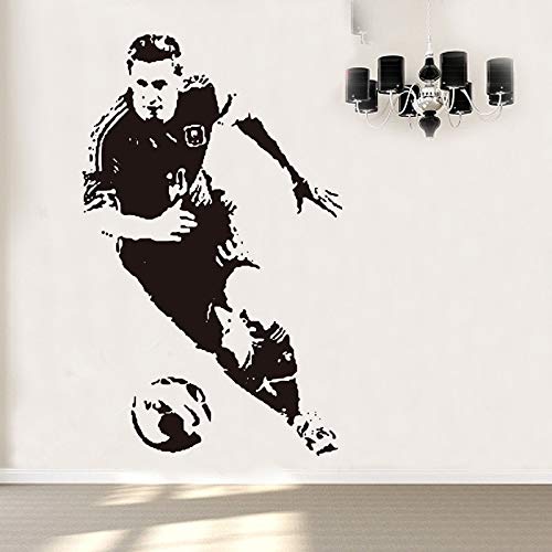 ASFGA Lionel Messi Barcelona Fútbol Etiqueta de la Pared Jugador de fútbol Barcelona Vinilo Cartel Calcomanía Decorativa Etiqueta Deportiva