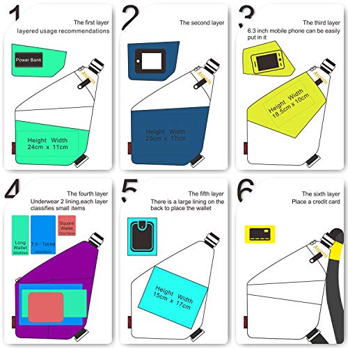 Asgens Multiusos Anti-Robo de Seguridad Ocultos de la Bolsa Underarm Hombro Axila Bolsa de Mensajero Deportes de Ocio Bolsa de Pecho Mochila Portátil Para el Teléfono Dinero (Gris/Para Derecha)
