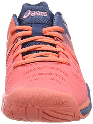 Asics Gel-Resolution 7, Zapatillas de Tenis para Mujer, Rojo (Papaya/White 701), 42 EU