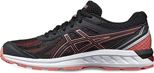 Asics Gel-Sileo, Running Shoe Unisex-Adult, Negro/Papaya, 40.5 EU