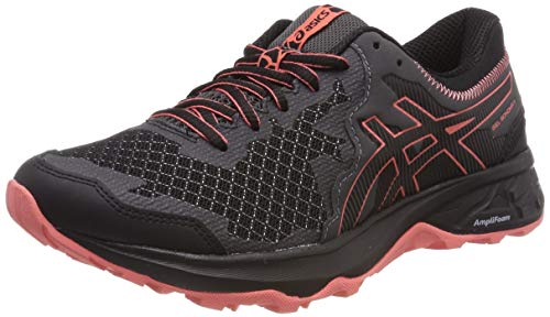 Asics Gel-Sonoma 4, Zapatillas de Running para Mujer, Negro (Black/Papaya 001), 39.5 EU