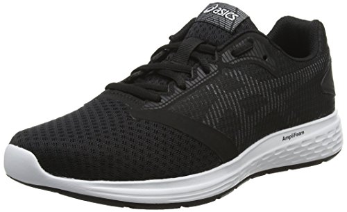 Asics Patriot 10 Zapatillas de Running Hombre, Multicolor (Black/White 001), 46 EU