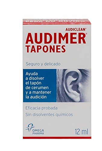 Audimer Tapones - Ayuda a disolver el tapón de cera. Eficacia probada. Seguro y delicado - 12 ml