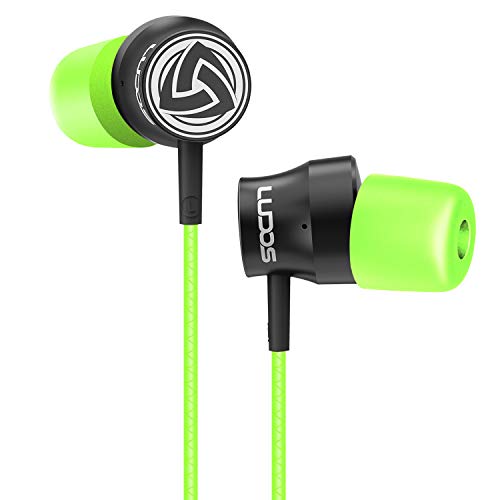 Auriculares-Micrófono-Cascos-Cable-Alambricos, LUDOS Turbo Auriculares con Micrófono y Graves, Headphones con Ergonómicos y Modernos, con Nueva Espuma Viscoelástica, Cable Duradero Earphones