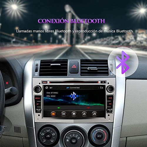 AWESAFE Radio Coche 7 Pulgadas con Pantalla Táctil 2 DIN para Opel, Autoradio con Bluetooth/GPS/FM/RDS/CD DVD/USB/SD, Apoyo Mandos Volante, Mirrorlink y Aparcacimiento (Gris)