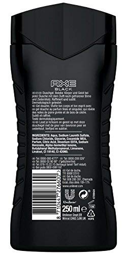 Axe Black - Set de 6 geles de ducha (6 x 250 ml)