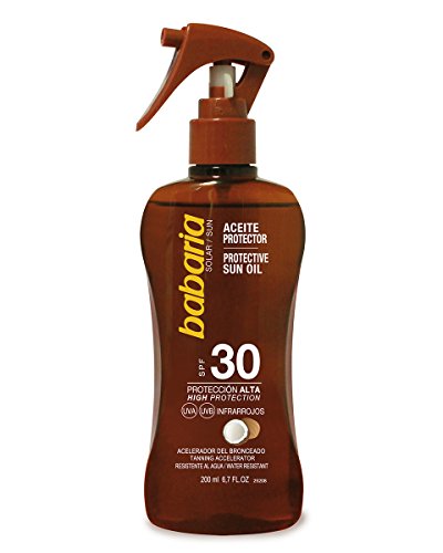 Babaria Pistola Aceite Protector Solar Coco SPF30-200 ml