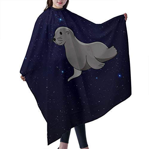 Baby Sea Leon Elephant Seal - Capa unisex para peluquería o peluquería para hombre o mujer, talla 55 66 pulgadas