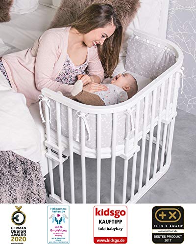 babybay Original - Cuna adosada con ventilación extra, color blanco