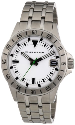 Baldessarini Y8033W/20/00 - Reloj analógico de Cuarzo para Hombre con Correa de Acero Inoxidable, Color Plateado