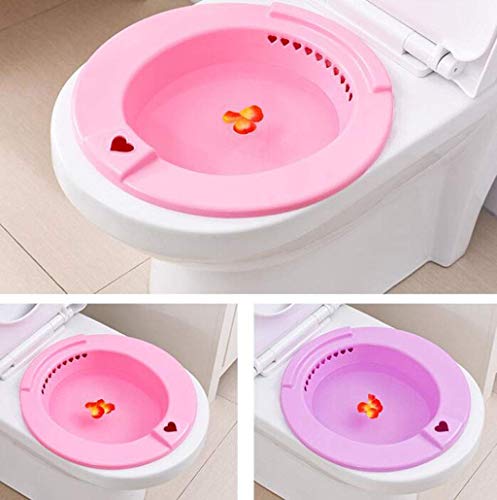 Baño de Asiento para el baño perineal sobre el Inodoro, para Alivio de hemorroides, para Mujeres Embarazadas, para Ancianos, Ideal para Pacientes Que han sufrido una episiotomía