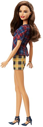 Barbie - Fashionista, muñeca con Top escocés (DVX74)