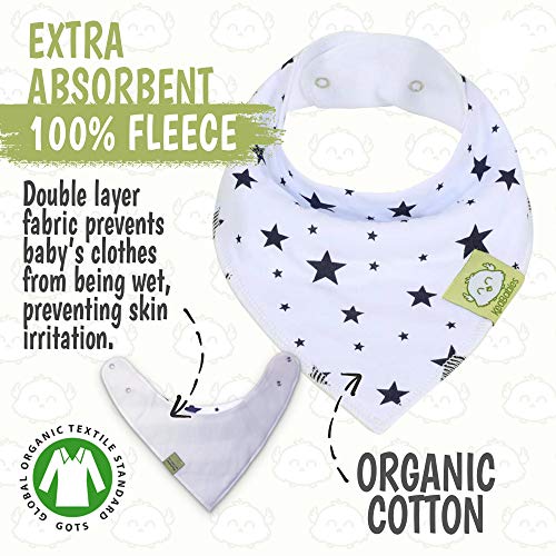 Bavoirs bandanas pour bébés -Bavoirs bandanas KeaBabies pour garçons et filles - Bavoirs bandanas ultra absorbants - Bavoirs pour bébé qui fait ses dents (Adventurer)