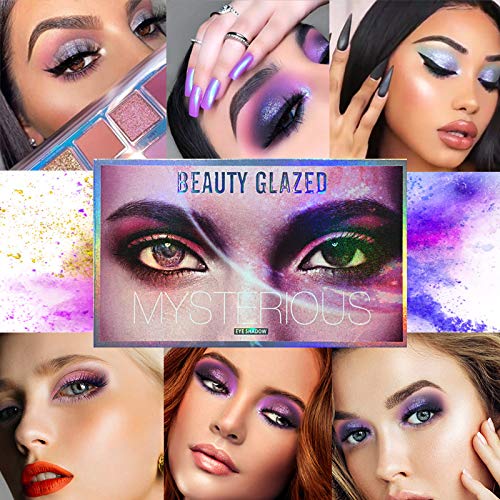 Beauty Glazed 18 colores Shimmer Matte Pigment Glitters Makeup Shine Diamond Paleta de sombras de ojos Smoky Nude Makeup Gloss Larga duración Impermeable Sombra de ojos Cosméticos