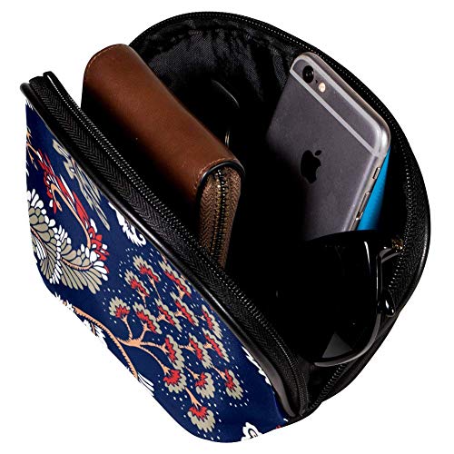 Bennigiry Fantasía Flores Floral Paisley Bolsa Organizador de maquillaje para mujeres Kit de viaje con cremallera multifunción bolsa de almacenamiento