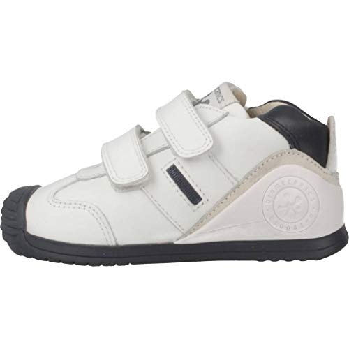 Biomecanics 151157-2 - Zapatillas de Estar por casa Bebé, Blanco/Azul (Sauvage) F, 22 EU