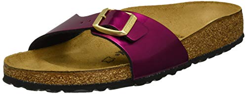 Birkenstock Madrid, Mules para Mujer, Rojo (Steel Magenta Steel Magenta), 37 EU