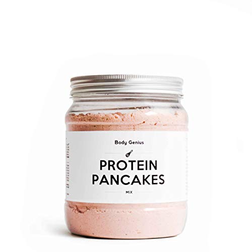 BODY GENIUS Protein Pancakes (Pizza). 400g. Tortitas Proteicas Saladas. Fáciles de Hacer. Con Proteína Whey Isolate, Harina de Avena, Clara de Huevo y Aceite de Oliva Virgen. Hecho en España.