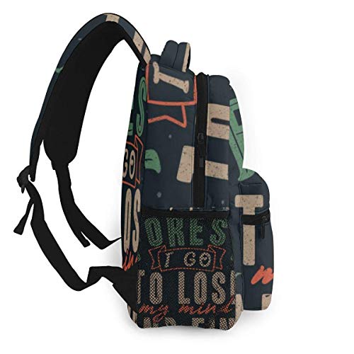 Bolsa de computadora y en el Bosque voy, para Perder la Cabeza y Encontrar mi Alma Mochila de Lona de Estilo Informal para Hombres y Mujeres Mochila Escolar,