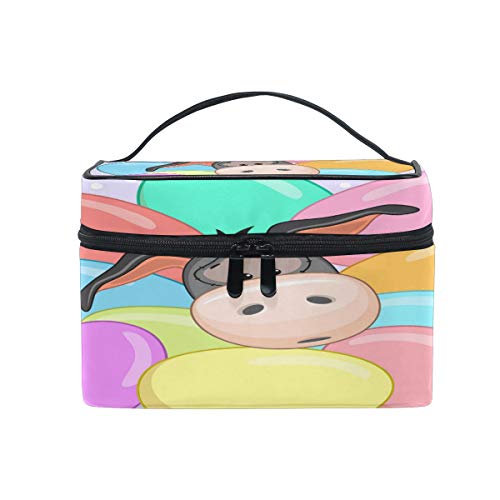 Bolsa de maquillaje, burro con huevos, neceser organizador de almacenamiento, bolsa de viaje grande, el mejor regalo para adolescentes y mujeres