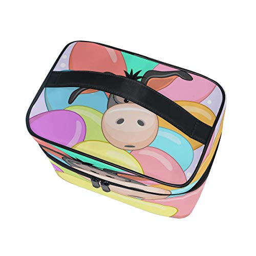 Bolsa de maquillaje, burro con huevos, neceser organizador de almacenamiento, bolsa de viaje grande, el mejor regalo para adolescentes y mujeres