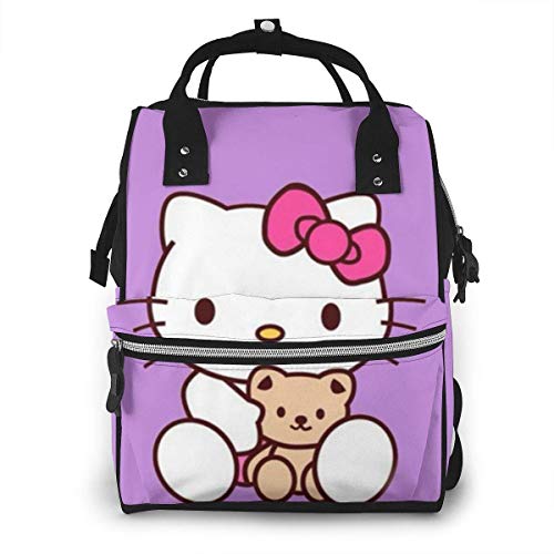 Bolsa de pañales - Hello Kitty Mommy Baby Bag, multifunción de gran capacidad de viaje mochila de pañales