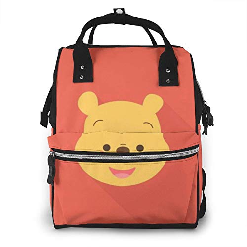 Bolsa de pañales Winnie Mommy Baby Bag, multifunción de gran capacidad de viaje mochila de pañales