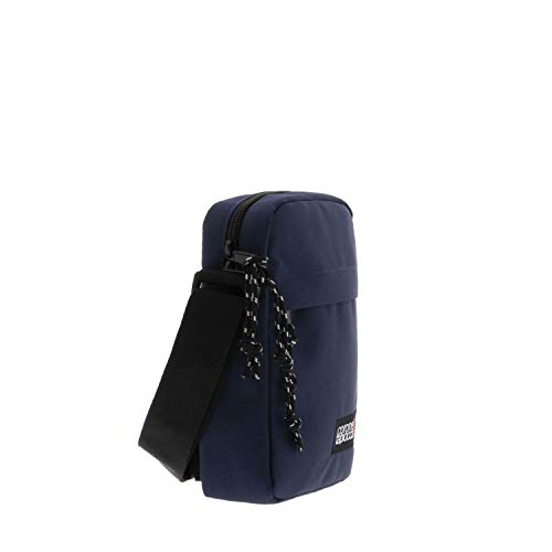 Bolso para Hombre Bolso Bandolera Coronel Tapiocca Casual con Solapa Bolsillos y Cremallera Denim 17.5 x 22 x 5.6 cm Azul Marino