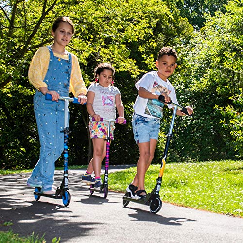 Bopster Patinete Plegable para niños - Morado Cebra