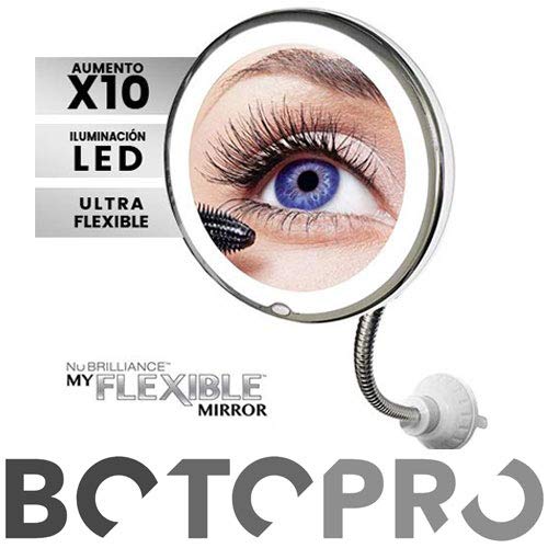 BOTOPRO - Flexible Mirror, Espejo Flexible de 10 aumentos con iluminación LED - Anuncia en TV