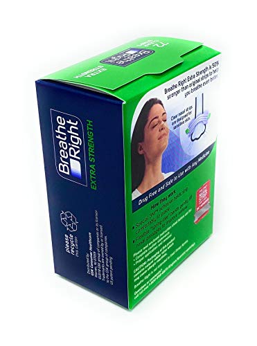 Breathe Right Nasal Strips - Extra Strength - CLEAR - 72 Clear Strips