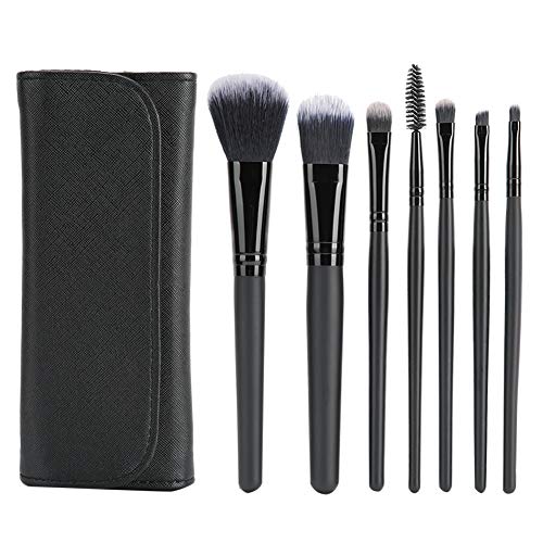 Brochas De Maquillaje, 7pcs Pinceles de maquillaje Set Foundation Blush Powder Corrector Pinceles con bolsa de almacenamiento, Herramienta De Maquillaje Para Brochas