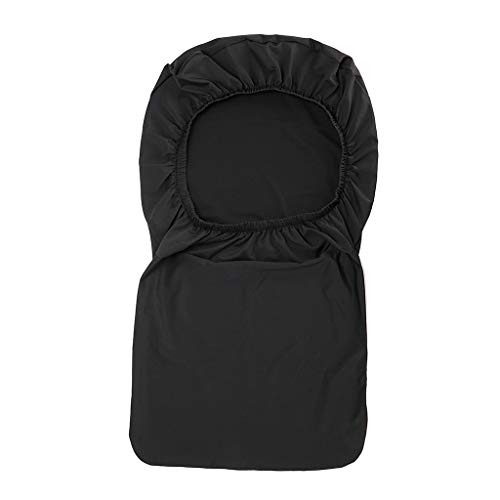 BTSKY - Juego de 2 Fundas Negras para taburetes de Bar con Funda para Respaldo de Silla elástica para Silla de Comedor con Respaldo Giratorio, Silla de Bar (sin sillas)