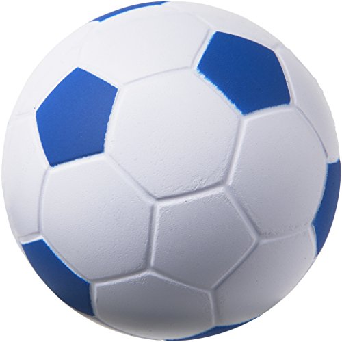 Bullet - Pelota de fútbol antiestrés (6 cm) (Blanco/Azul)