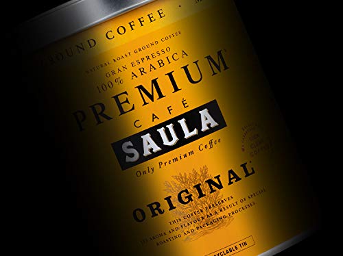 Café en grano Saula, Pack 2 botes de 500 gr. Premium Original 100% arabica