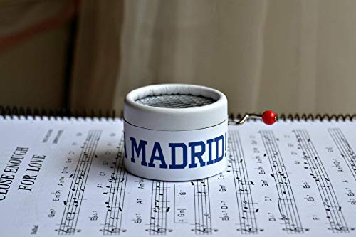 Caja de música ¡¡¡HALA MADRID!!! El regalo perfecto para los seguidores del Real Madrid. Suena su himno.