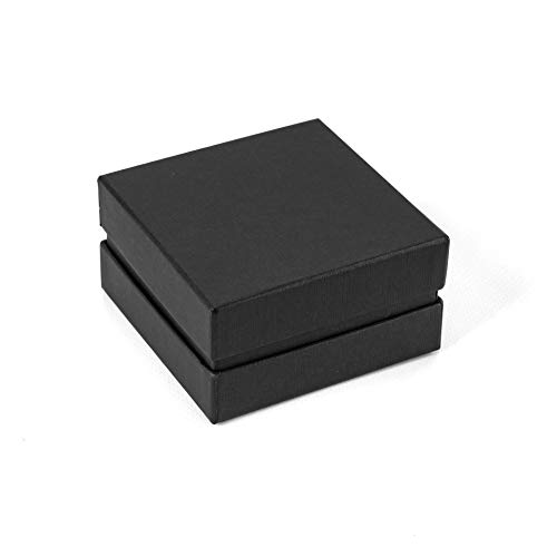 Caja para regalo caja negra, set de 5 cajas de7x7x5 cm bisuteria, brazaletes, anillos y pendientes, para ocasión especial.