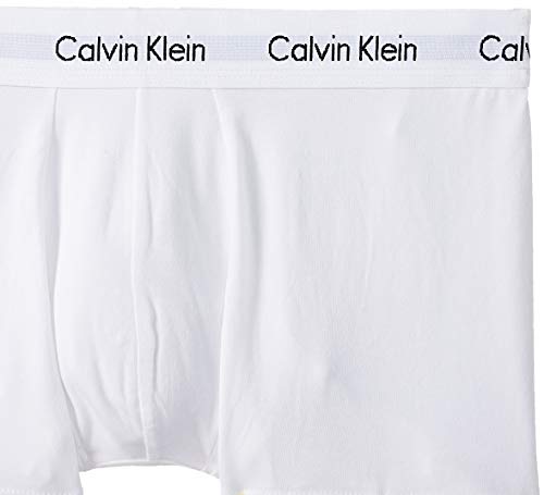 Calvin Klein 3p Low Rise Trunk Bóxer, Multicolor (White/Red/Navy), S (Pack de 3) para Hombre